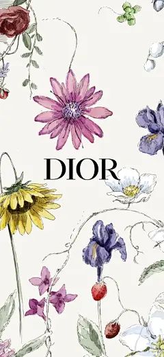 Dior 花卉系列手机壁纸 - 小红书