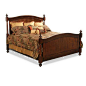 英式实木家具定制 美式生活卧室双人床定制 1.5/1.8米成人实木床-淘宝网