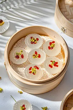 钵仔糕糕点美食摄影