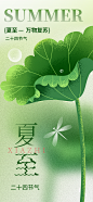 夏至插画夏至手绘海报