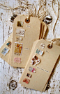 The "To" and "From" kind of ruin the tag, but I like the sewn collage bits.