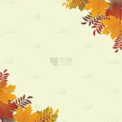 秋天,分离着色,白色,黄色,自然,红色,请柬,季节,图像,装饰