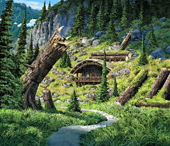 漫画骑一果采集到场景
