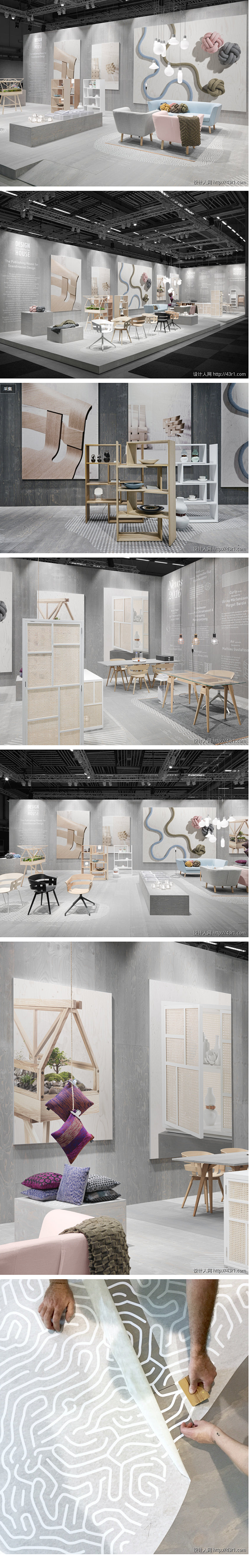 极简风格家具展台_家具展台_展会设计_作...