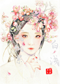 古风水彩手绘《白浅》三生..._涂鸦王国 原创绘画平台 www.poocg.com