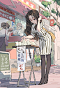 上班族女孩的日常~
中国台湾插画师Skyfire ​​​​