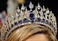 Clear image of the Dutch Sapphire tiara: