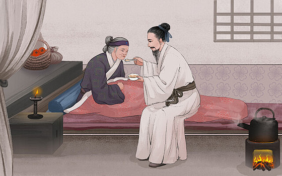 古代人物陈情表祖母孝顺中国风