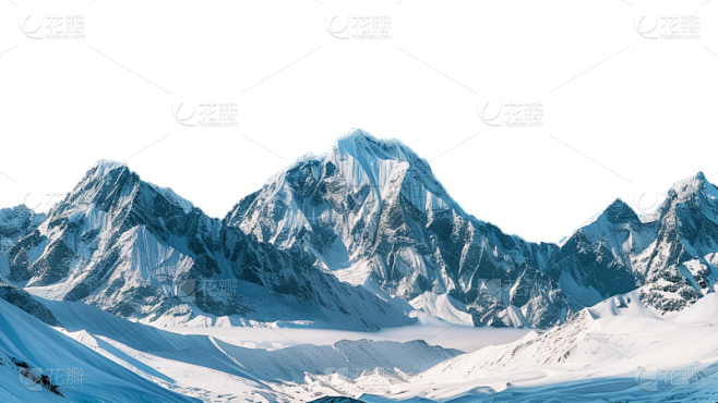 风光通用连绵雪山背景元素素材