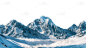 风光通用连绵雪山背景元素素材
