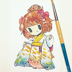 李倡瑶采集到暖心简笔画