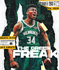 NBA art sports basketball Nike adidas Giannis Antetokounmpo Milwaukee Bucks typography   manipulation