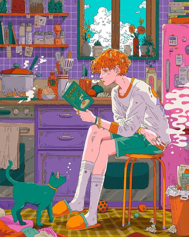 手绘人物插画 (6)图片_超美的人像插画图片素材-花瓣网