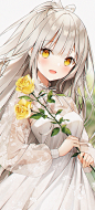 Weri   动漫美少女  白色连衣裙