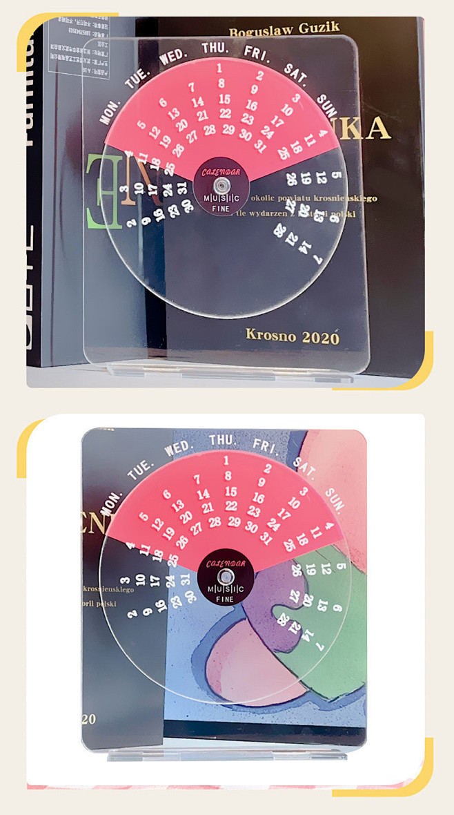 亚克力20232024年创意透明台历桌面...