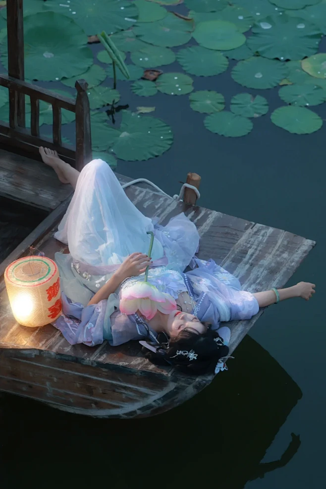 晚日照空矶，采莲承晚晖 - 小红书-花瓣网