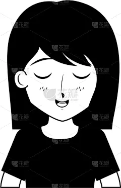日本漫画风格,女孩,分离着色,可爱的,肖像,图像,可爱,自然美,性格,面部表情