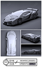 赛车灰模2|3D建模|三视图|赛车|灰模-3D模型作品图片素材