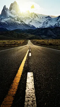 通往雪山的公路H5背景jpg背景图 摄影 设计图片 免费下载 页面网页 平面电商 创意素材