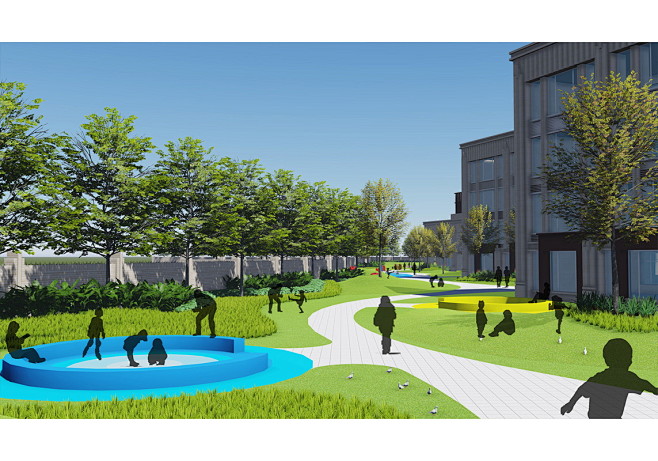 华南师范大学附属清城小学现代简约风格校园景观设计景观设计zoscape