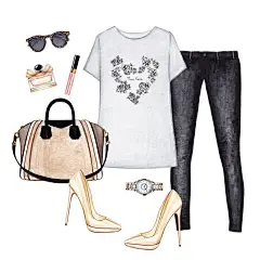 时尚插画-服饰搭配 #doll memories#