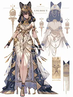 人物设计：古埃及神话·猫神芭丝特