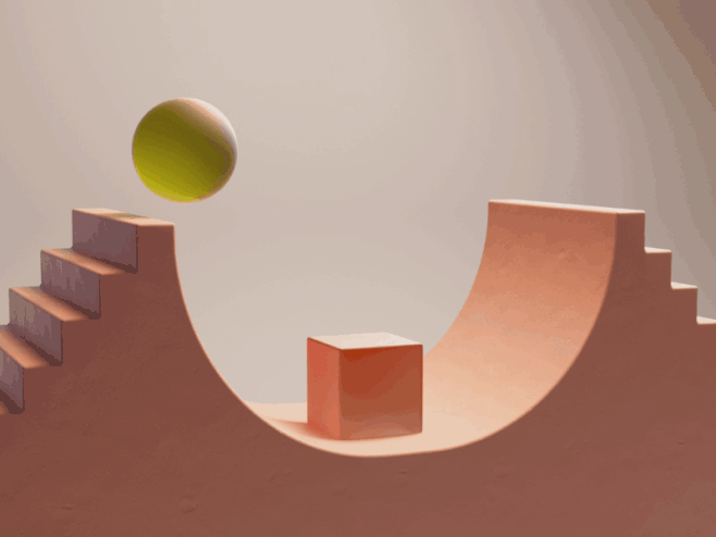 #3D场景 #GIF动效 #建模渲染 #三维立体 #小动画 #C4D #3D Max-花瓣网
