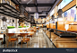 3d Render Restaurant Cafe Stock Illustration 1487506724