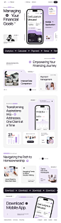 Loan Planner - Fintech Landing Page by Mirna Kusumawati for One Week Wonders on Dribbble