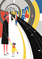 TOWN Winter 2013 : Editorial illustration for Town magazine, winter 2013 issue.