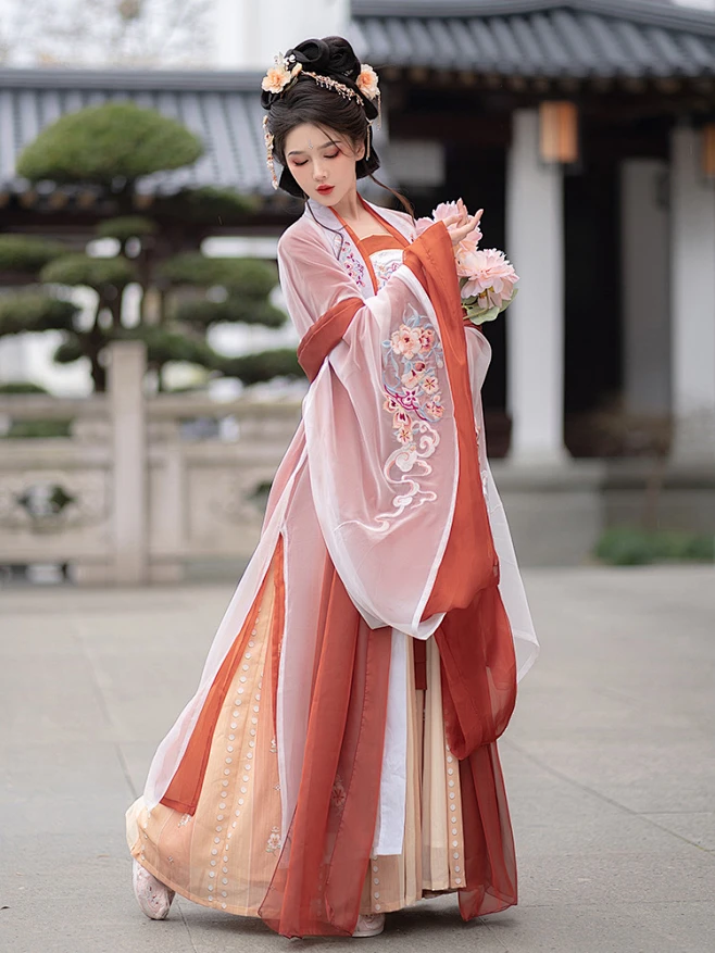 耀春妙佳人汉服女正品原创中国风古装唐制齐胸夏款唐风诃子裙春季-tmall.com天猫-花瓣网