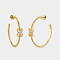 The Signet Hoop Earrings