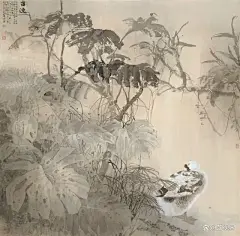 刘云博，原名刘芝。中国美术家协会会员，中国工笔画学会会员，2012年进修于北京画院，现为北京中国工笔花鸟画院导师古逸 140cm×142cm 纸本设色 2022年