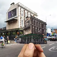 插画师用插画和剪纸记录沿途的风景，太美了！
