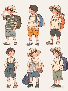 Mem0r1es采集到人物插画-穿搭