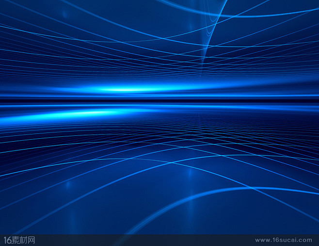 蓝色线条光效空间背景高清图片