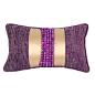 梵廊朵|别墅样板房布艺|家居软装|抱枕靠包|现代中式|紫色串珠-淘宝网
