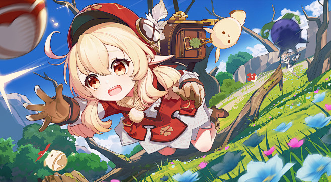 动漫2020x1113kleegenshinimpactgenshinimpact动漫动漫女孩金发红