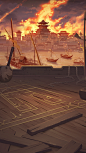 adams210737_The_foreground_is_an_empty_ship_deck_with_various_t_db24afd0-452f-4ad7-a331-b8aadb1b5688