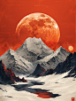 aigcmuyi_A_red_sky_white_snowcapped_mountains_in_the_style_of_J_d5874171-c8d3-451f-ba14-f2823c132df8_1