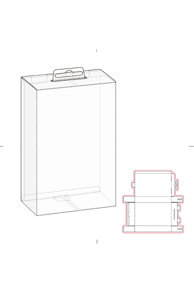 ai包装盒刀版图设计盒型展开图模切刀模刀...