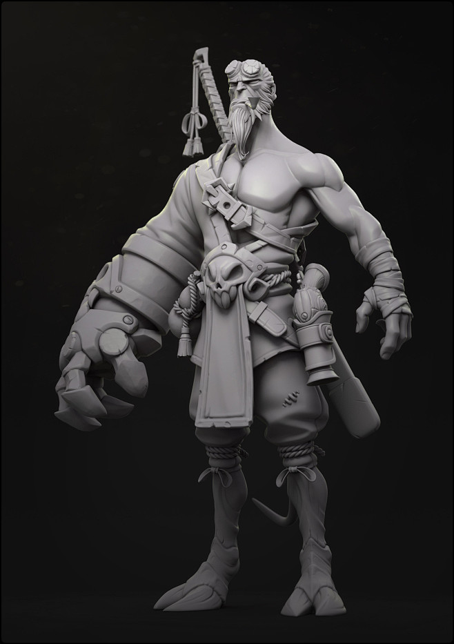 Hellboy Concept Scul...