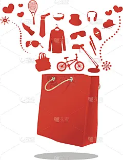 男士时尚销售购物袋