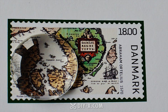 #DIY# 创意世界地图邮票项链，送给她...