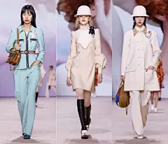 #巴黎时装周##芭莎带你看时装周# Louis Vuitton 2020 春夏大秀像一场奇妙的冒险旅行，将我们带回了充满挑战的60年代。在怀旧复古的基调上运用大量缤纷的糖果色，加上夸张的植物印花，像极了热带雨林的梦幻之旅。此外，衬衫的垫肩、虹膜胸花，从印花大衣的原始迷幻漩涡到连衣裙上的彩绘花朵，再到手绘有 ​​​​...展开全文c