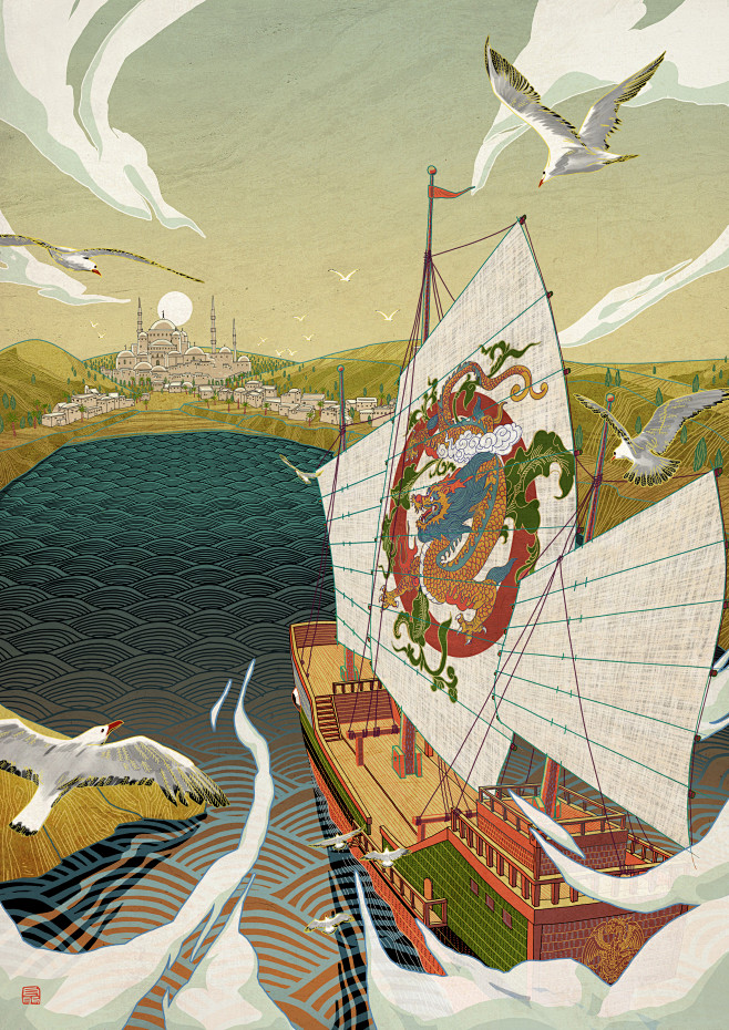 海上丝绸之路插画的搜索结果_百度图片搜索