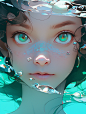 An_underwater_girls_face_her_eyes_look_like_water_and_whit_7bdb21a5-f0aa-40fe-8a99-18a07c6494ee