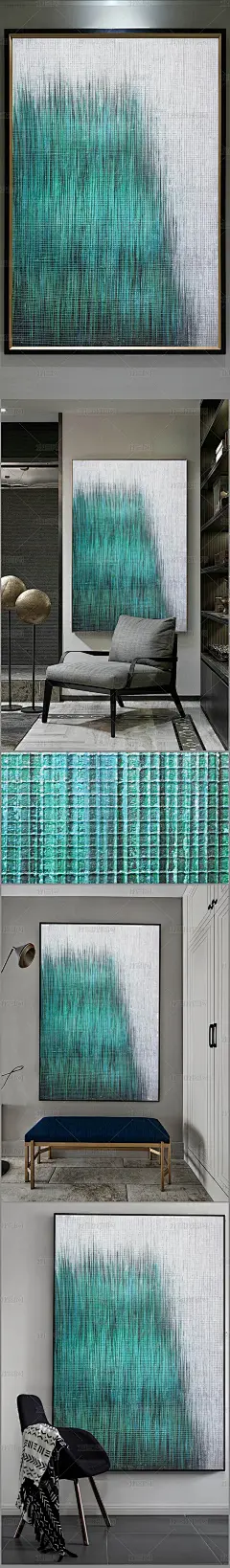 高清立体抽象油画艺术玄关（一千五百二十七）