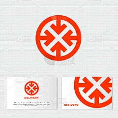 红色,名片,品牌名称,一夜邮寄,分离着色,商务,肉,计算机,几何形状,概念