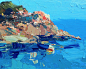 Manarola Painting 33 Painting by Agostino Veroni